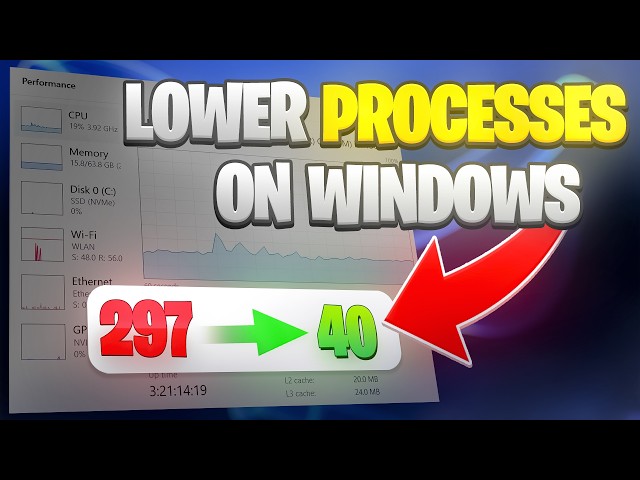 How To Get LOWER PROCESSES on Windows! (LOWER INPUT DELAY & MORE FPS)