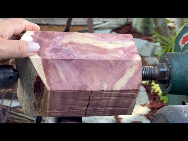Woodturning Beautiful Grain Red Cedar Urn