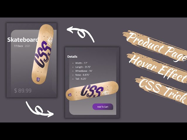 Responsive Product Page Using HTML & CSS || Tricky CSS Effect || Web Development