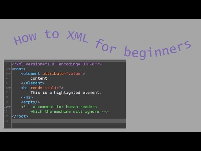 A quick introduction to annotating data with XML in the oXygen editor (by Sarah Lang)