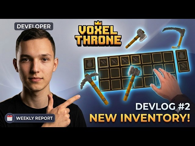 I Built a Full Inventory System for My Voxel Game — Devlog #2