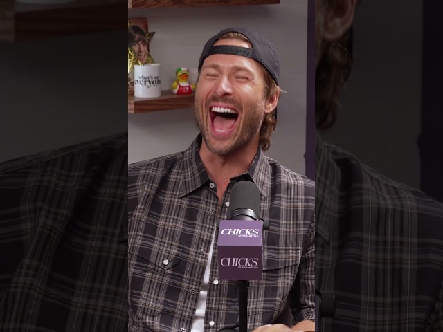 Our old pal Glen Powell & new pal Steve Zahn are the first guests in our new studio! Tomorrow  👀👏
