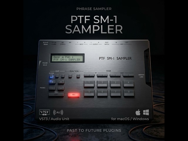 PTF SM-1 SAMPLER PLUGIN (VST3, AU) (MAC & WINDOWS) Full Roland MS-1 Sampler Simulation Demo 3 in 1