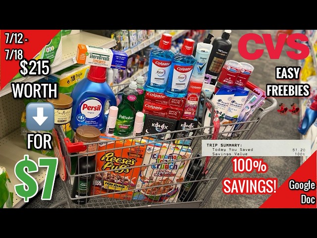 CVS Free & Cheap Coupon Deals & Haul |9/27-10/10 | $215 WORTH FOR $7! FREEBIES!🔥|Learn CVS Couponing