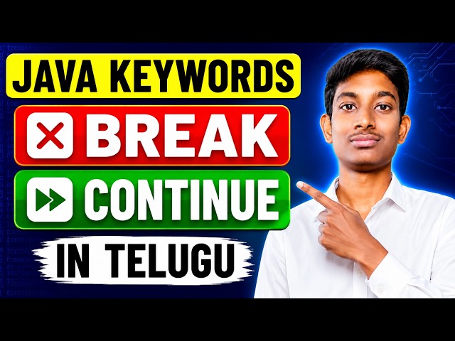 Break and Continue Statements in Java | Java Tutorial for Beginners
