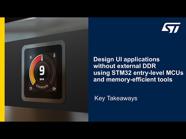MOOC - STM32 Entry-level graphic workshop - 4 - Takeaways