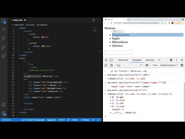 CLASE 32 ｜ Curso JavaScript desde cero ｜ Query Selector
