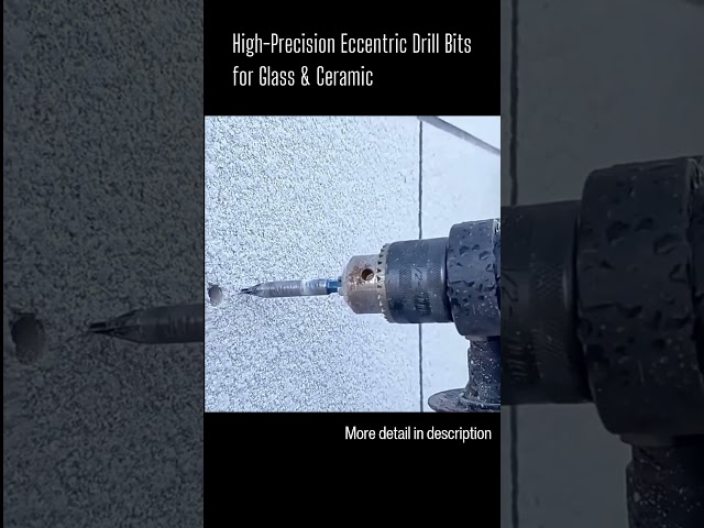 High Precision Eccentric Drill Bits for Glass & Ceramic! 🔧🛠️ Perfect for Hard Materials!