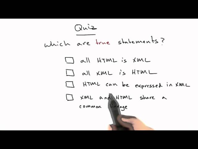 XML and HTML - Web Development
