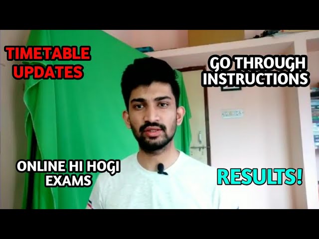 Rtmnu TimeTable Updates | Important Instructions | Summer Exam Online |