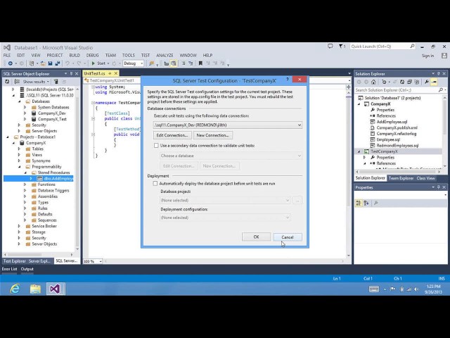 Unit Testing for Sql Server Database Projects