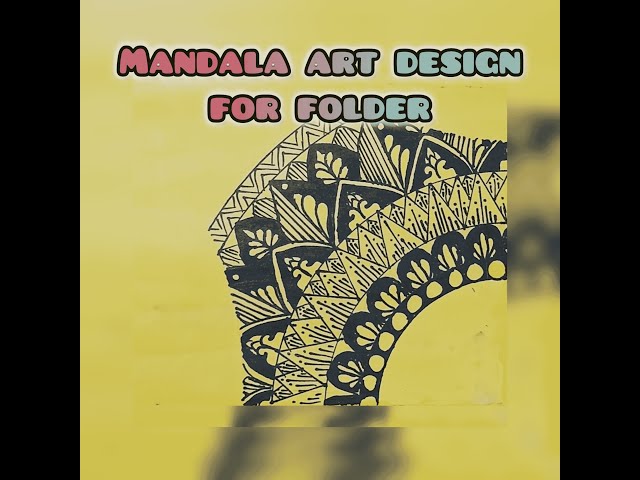 Mandala Design For Folder | Adarsh's Artistic Mandalas