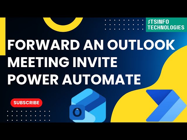 Forward an Outlook Meeting Invite Using Power Automate REST API Call |  Power Automate Tutorial