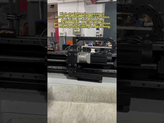 Wire Straightening and Cutting Machine #HangerHookMaking  #WireMesh #WireCutting #straightening