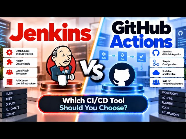 Jenkins vs GitHub Actions | Which CI/CD Tool Should You Choose? | Uplatz