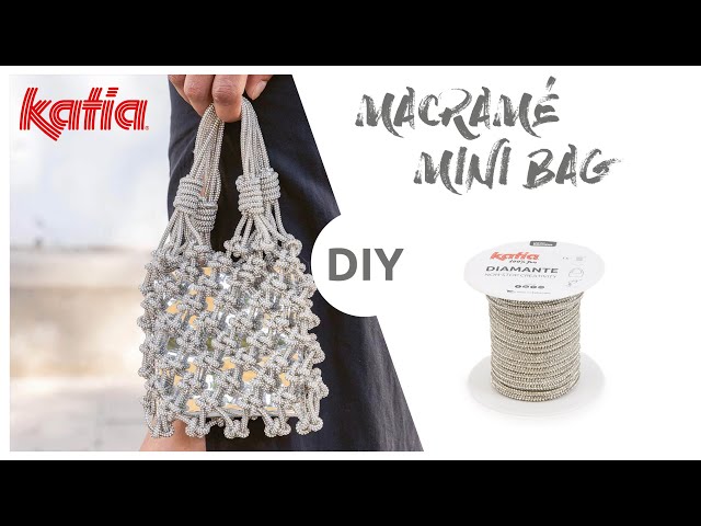 DIY Macramé: how to make a sparkling mini clutch bag with Katia Diamante ✨💎