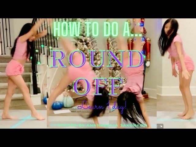 How to do a Roundoff (IN ONE DAY!) Gymnastic tricks