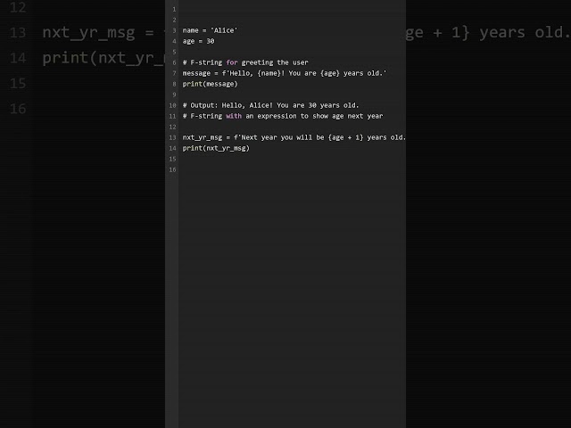 Python Tip: Use f-strings for formatting #programming #python