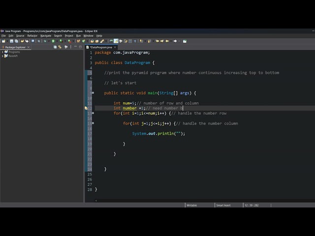 Number Changing Pyramid Pattern in Java | Java Pattern Printing Programs for Beginners