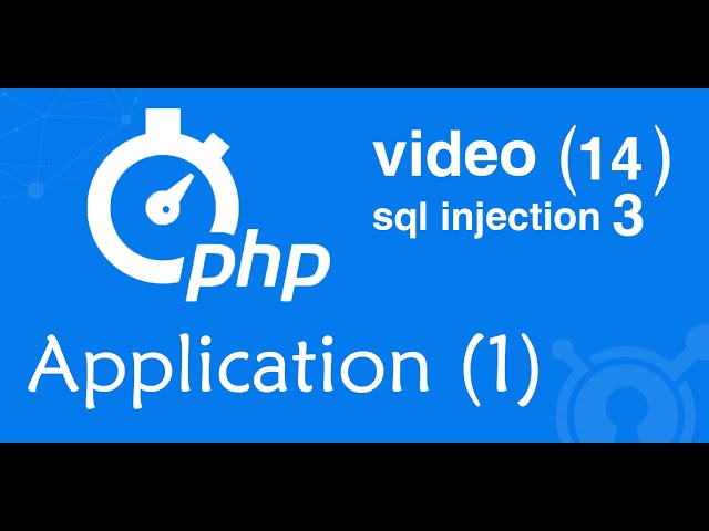 application PHP in Arabic video 14 SQL injection part 3