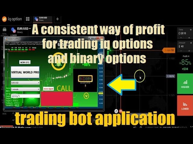 A consistent way of profit for trading iq options and binary options - trading bot application