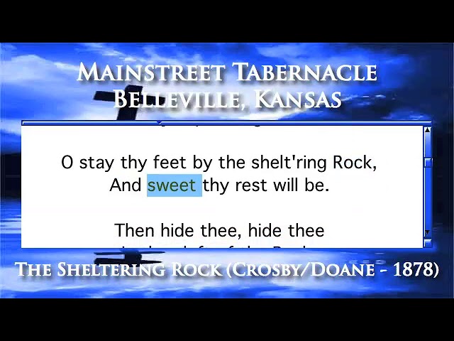 The Sheltering Rock (Crosby/Doane - 1878) - Organ Version
