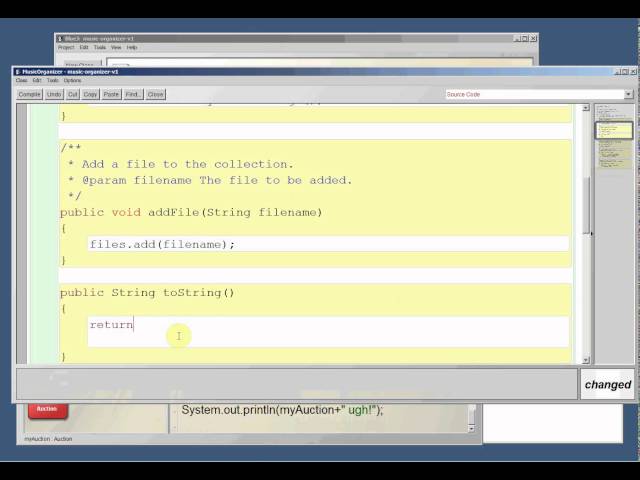 Java: toString in BlueJ