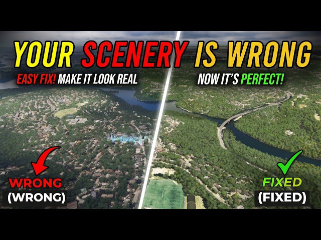Stop Flying with Default Scenery in MSFS 2024