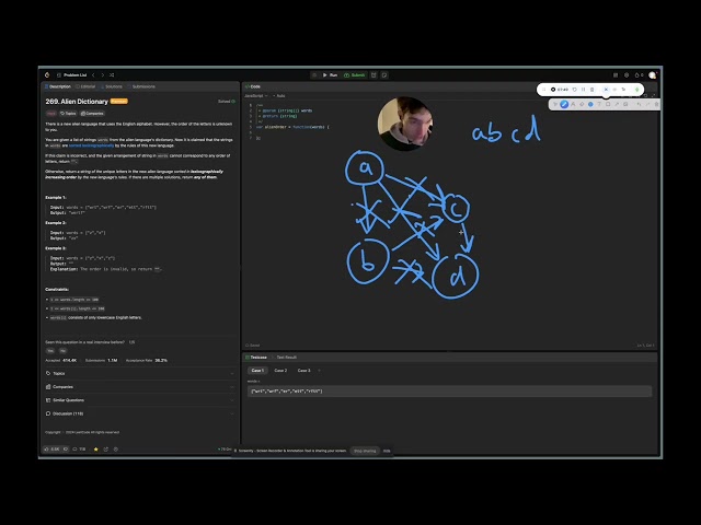 leetcode - alien dictionary