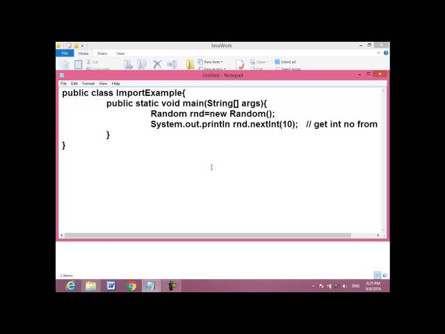 9 JavaCourse OCA 1Z0 808 Understanding Package Declaration and Import   import built in classes