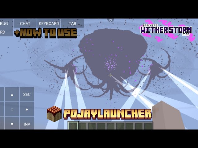 Crackers Wither Storm Mod In PojavLauncher Android Cellphone 2026 Gameplay And Showcase.