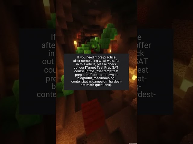 Hardest SAT Math Questions