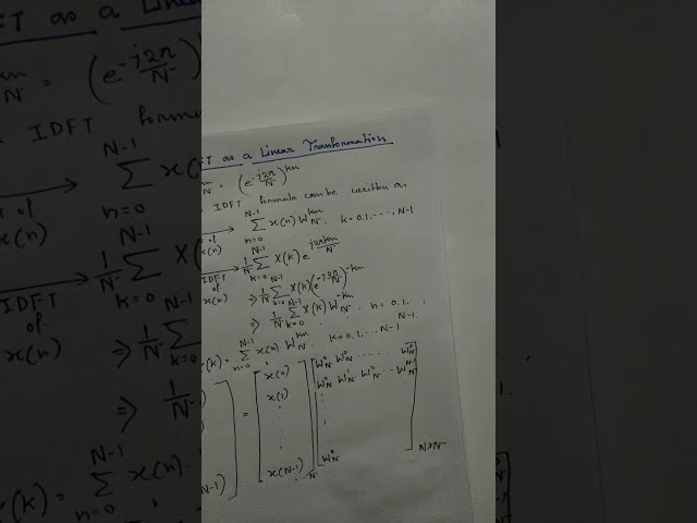 DFT as a Linear Transformation Part 1 by PSD