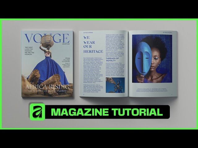 How to Design a Stunning Magazine in Affinity Designer 3 | Full Tutorial for Beginners