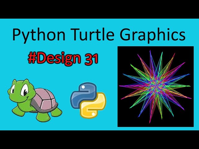 python turtle graphics tutorial || #design31  || Python graphics