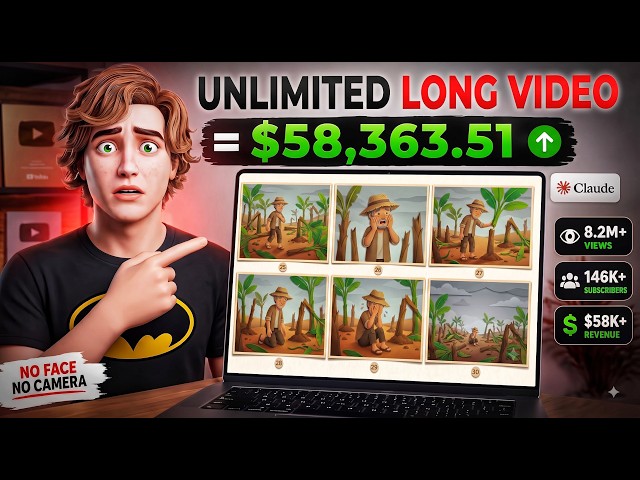 Claude + Youtube = Full 60k/M System || How to Create LONG AI Videos | Free Ai Tools