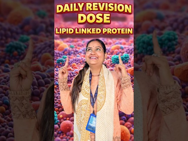 Daily Revision Dose (DRD) with VEDEMY | Cell Biology | Lipid Linked Protein | CSIR Revision #vedemy