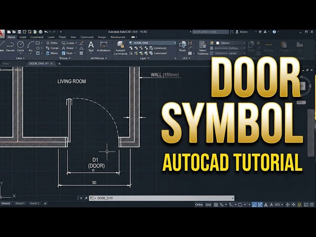 How to Create a Door Symbol in AutoCAD | AutoCAD Tutorial for Beginners