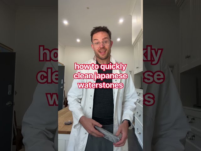 How to quickly clean Japanese Waterstones! #edc #sharpening #knifesharpening
