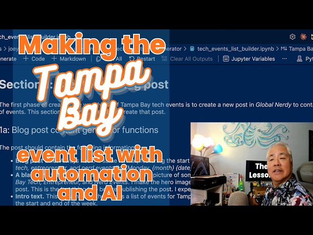 This AI tool saves me HOURS every week listing Tampa Bay's Tech Meetups!