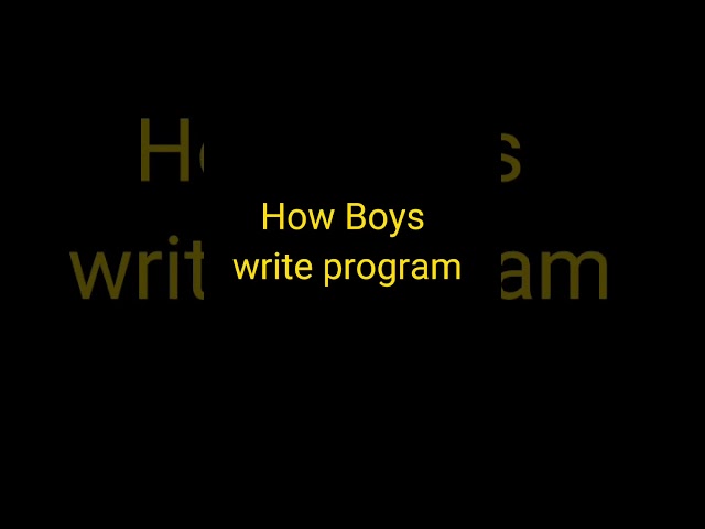Programming- Girls vs Boys || python coding status 😍😜 #shorts   #programming  #python