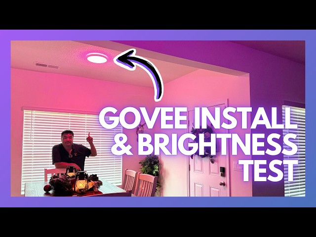 How to Install the Govee 15” Smart Ceiling Light + Brightness Test