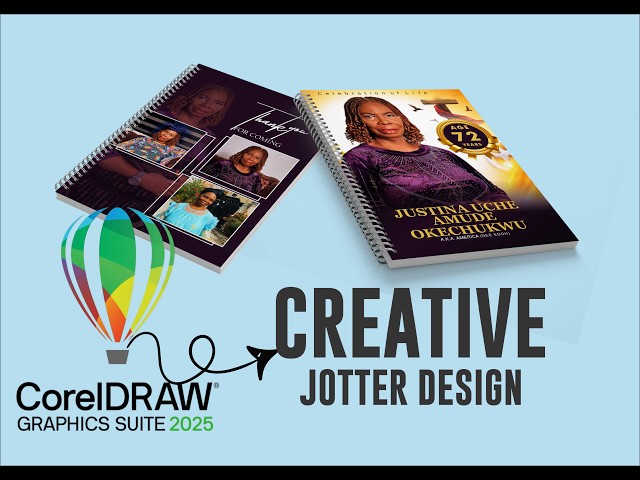 How I Design a Professional Jotter | CorelDRAW 2025