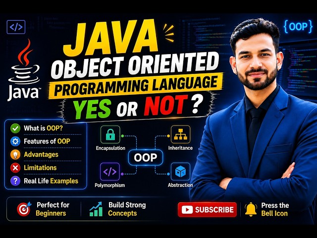 Java is Object Oriented Programming Language | OOP in Java |