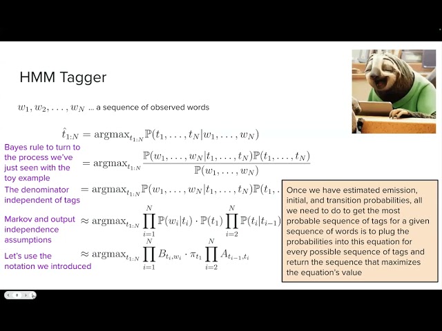 HMM: Parameter estimation & inference; Viterbi