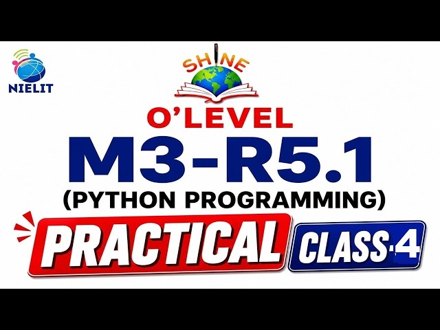 M3 R5.1 || PYTHON PRACTICAL || MOST IMPORTANT PYTHON PRACTICAL QUESTIONS FOR O LEVEL