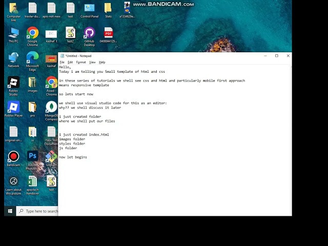 html to css first beginner tutorial