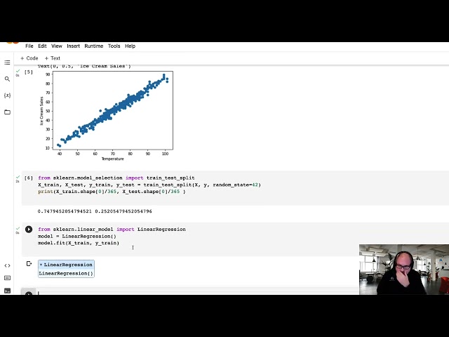 Python Linear Regression w/ Google Colab