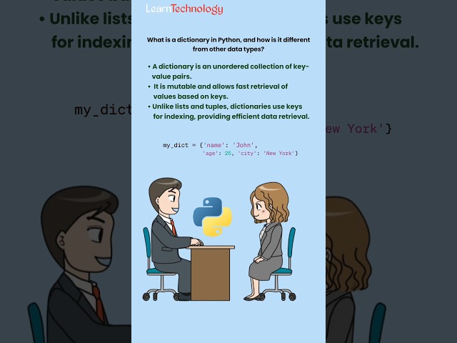 Dictionaries in Python | Python interview question | #python #interview #dictionaries
