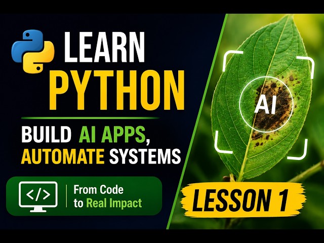 Building an AI Agriculture System From Scratch | Python File Handling (Lesson 2)